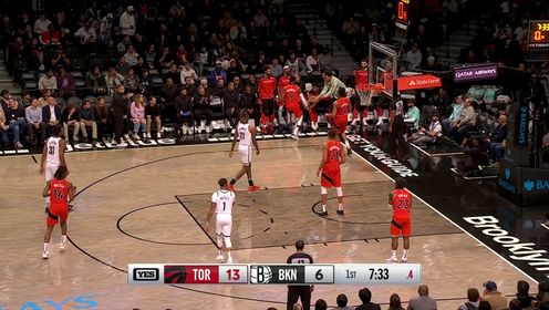 罗宾逊23+12 巴恩斯15+7+5 猛龙30分大胜送篮网5连败